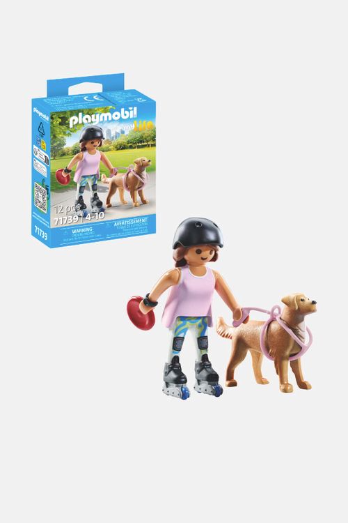 PLAYMOBIL Zestaw figurek My life Skater z Retrieverem 71739 rozmiar ONE SIZE kolor wielokolorowy dla Dziecka