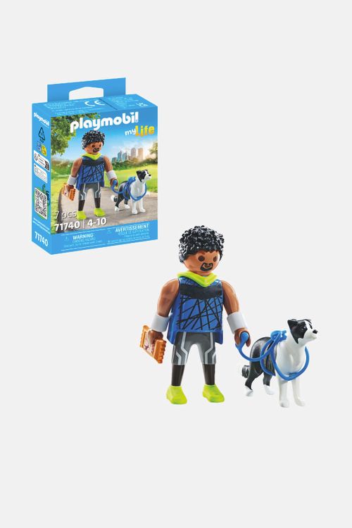 PLAYMOBIL Zestaw figurek My Life Biegacz z border collie 71740 rozmiar ONE SIZE kolor wielokolorowy dla Dziecka