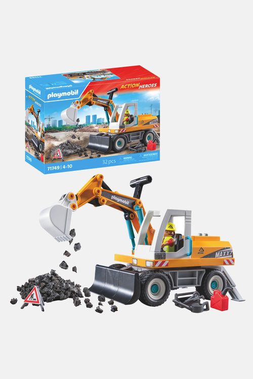 PLAYMOBIL Zestaw figurek Action Heroes Duża koparka 71749 rozmiar ONE SIZE kolor wielokolorowy dla Dziecka