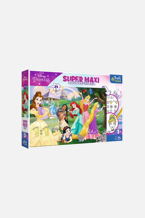 TREFL TREFL Puzzle 24 SUPER MAXI Wesołe Księżniczki rozmiar ONE SIZE kolor wielokolorowy dla Dziecka