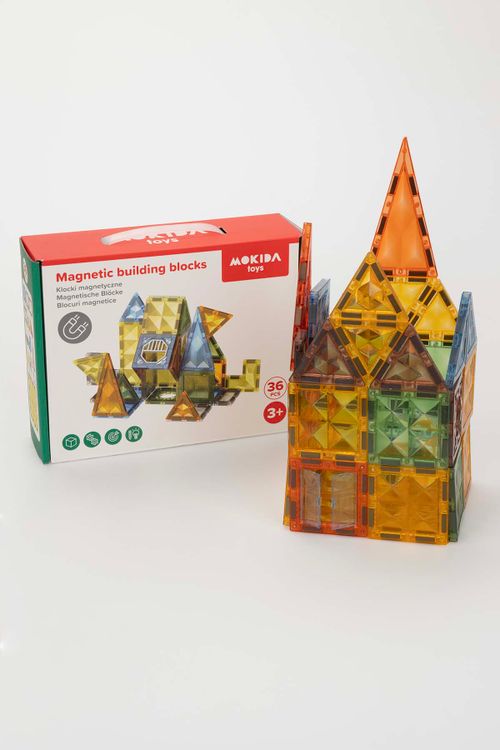 MOKIDA TOYS Magnetyczne klocki 36 el. rozmiar ONE SIZE kolor wielokolorowy dla Dziecka
