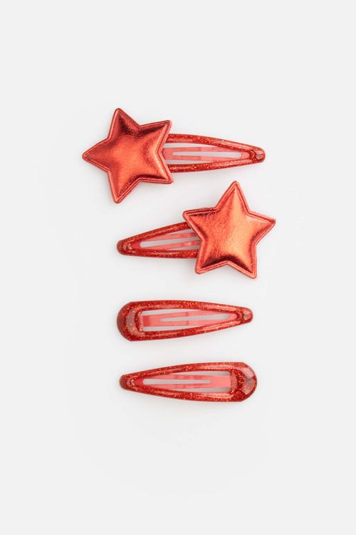 COCCODRILLO COCCODRILLO Zestaw spinek do włosów MERRY XMAS rozmiar ONE SIZE kolor czerwony dla Dziewczynki