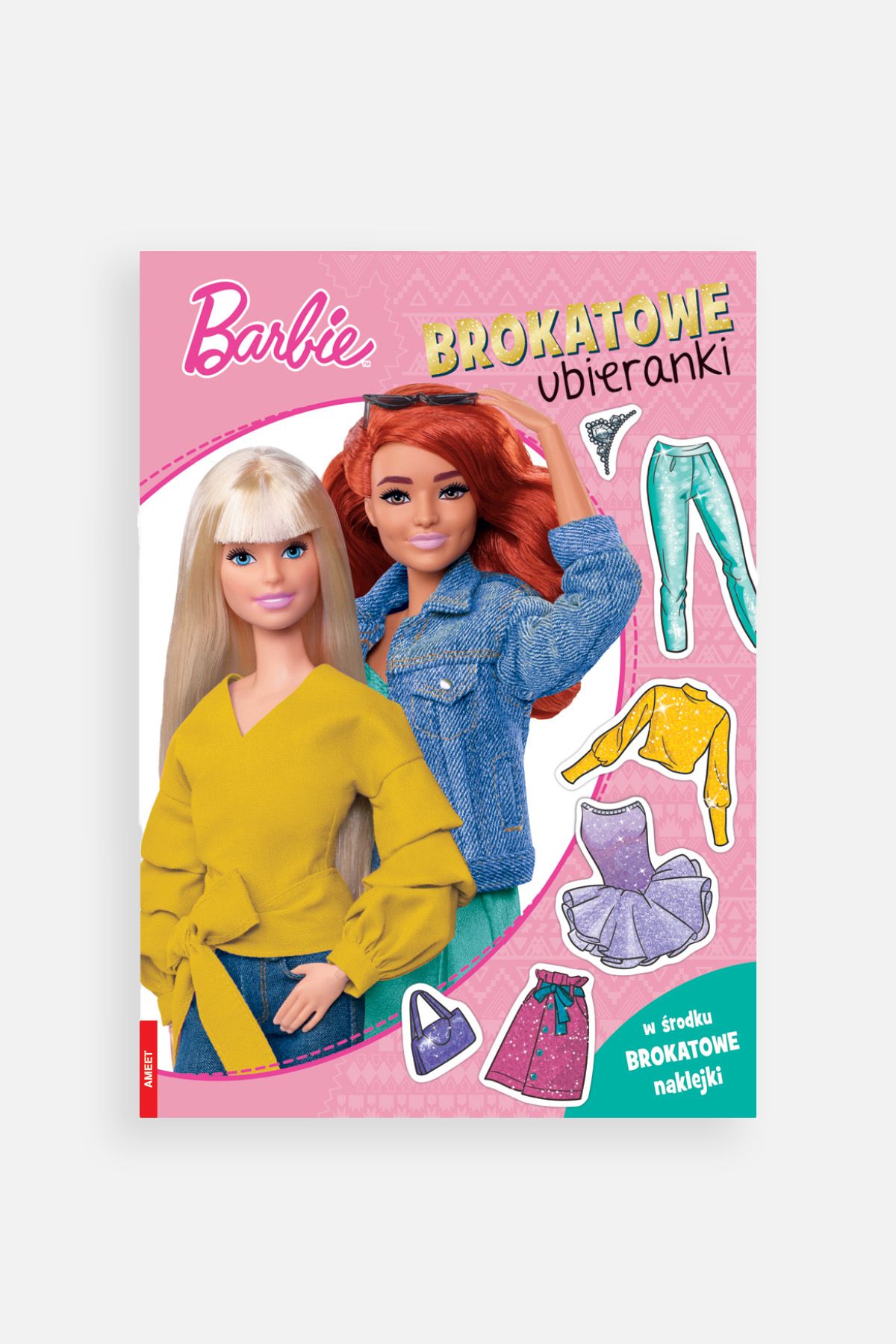 Barbie. Brokatowe ubieranki książka z zadaniami i naklejkami od 4 do 6 lat 2234857