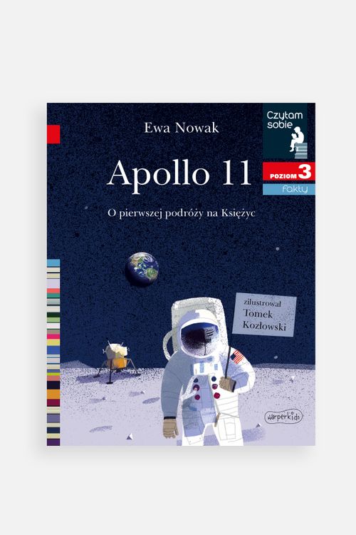 HARPERKIDS HARPERKIDS Czytam sobie. Poziom 3. Fakty. Apollo 11. O pierwszej podróży na Księżyc rozmiar ONE SIZE kolor wielokolorowy dla Dziecka