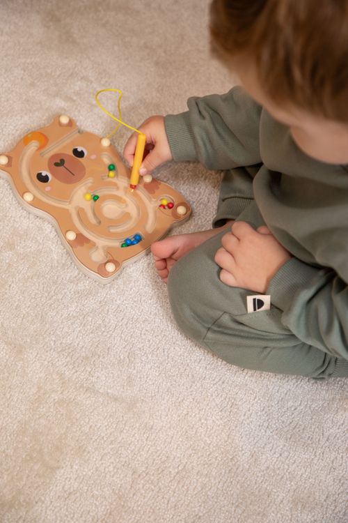 MOKIDA TOYS Magnetyczny labirynt drewniany kapibara rozmiar ONE SIZE kolor wielokolorowy dla Dziecka