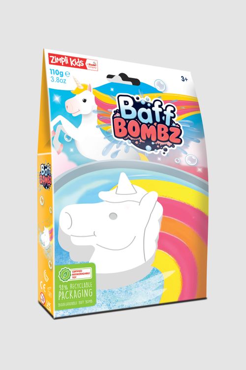 ZIMPLI KIDS ZIMPLI KIDS Tęczowa kula do kąpieli Baff Bombz – Jednorożec rozmiar ONE SIZE kolor wielokolorowy dla Dziecka