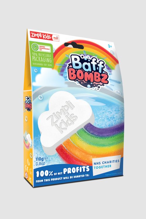 ZIMPLI KIDS ZIMPLI KIDS Tęczowa kula do kąpieli Baff Bombz – Chmurka rozmiar ONE SIZE kolor wielokolorowy dla Dziecka