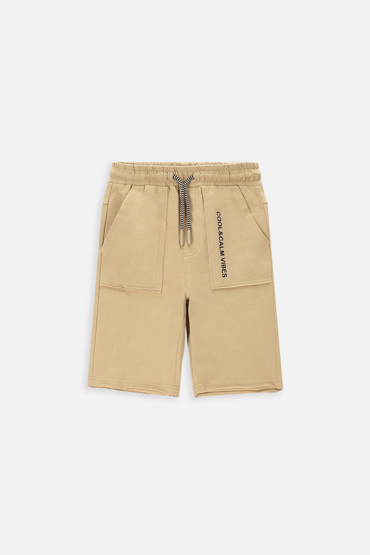 Shorts beige with a string at the waist - Coccodrillo