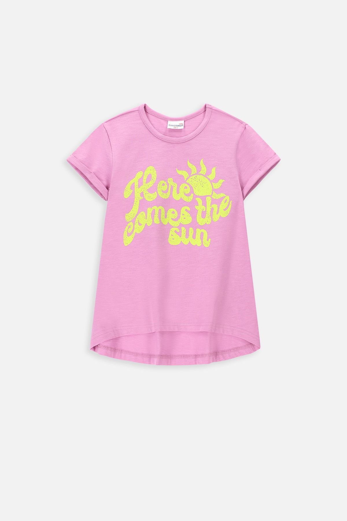 Kingdomページ T-shirt z długim rękawem różowe z haftowanymi rękawami