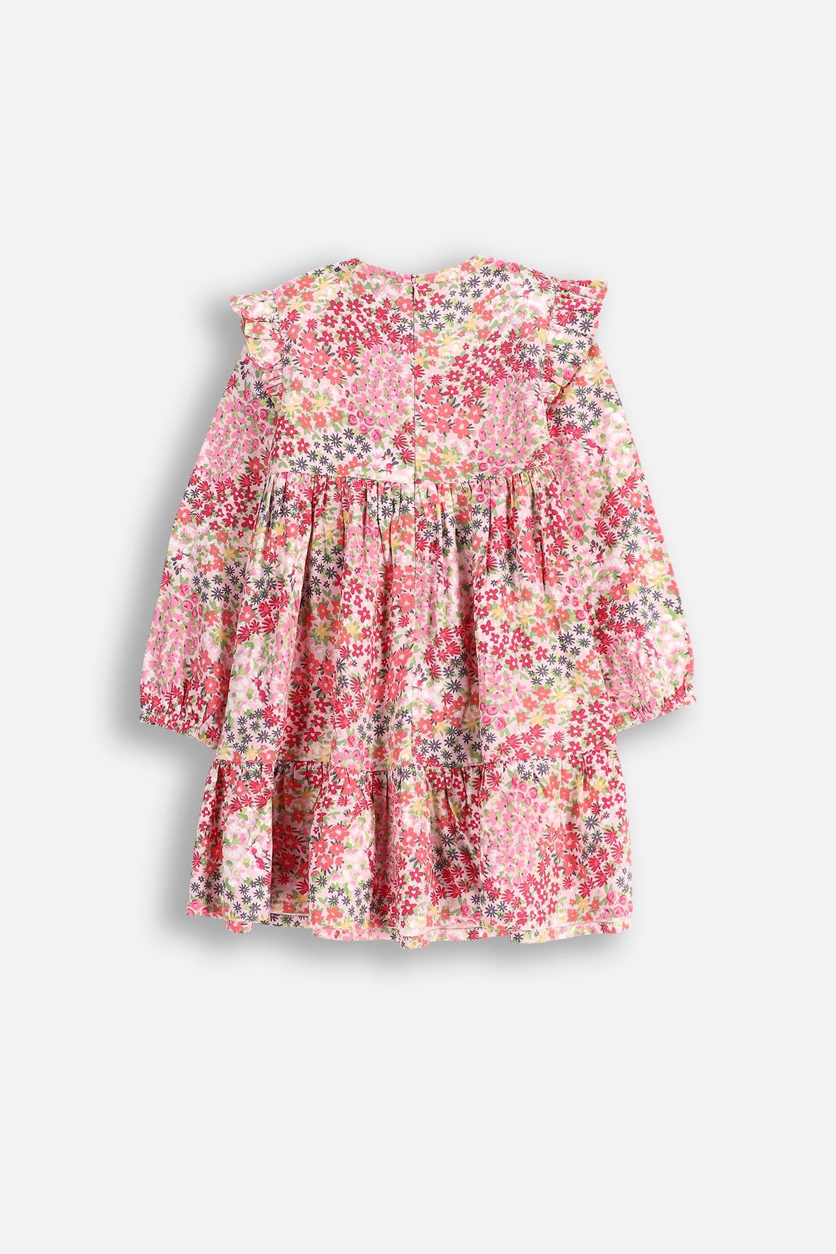 ここ Sukienka tkaninowa wielokolorowa z wiskozy z motywem