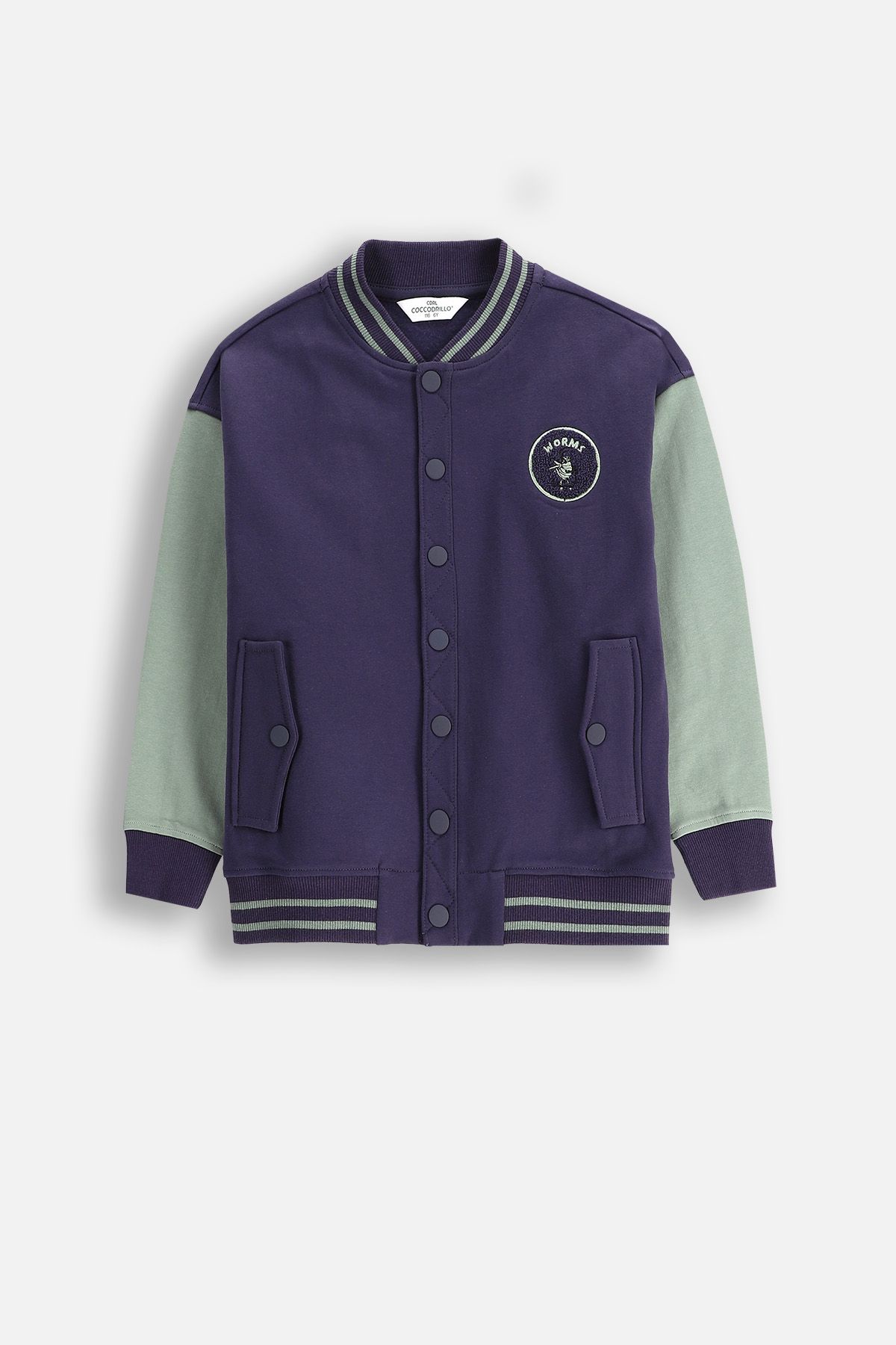 dino13様 Bluza rozpinana wielokolorowa bomberka z kieszeniami