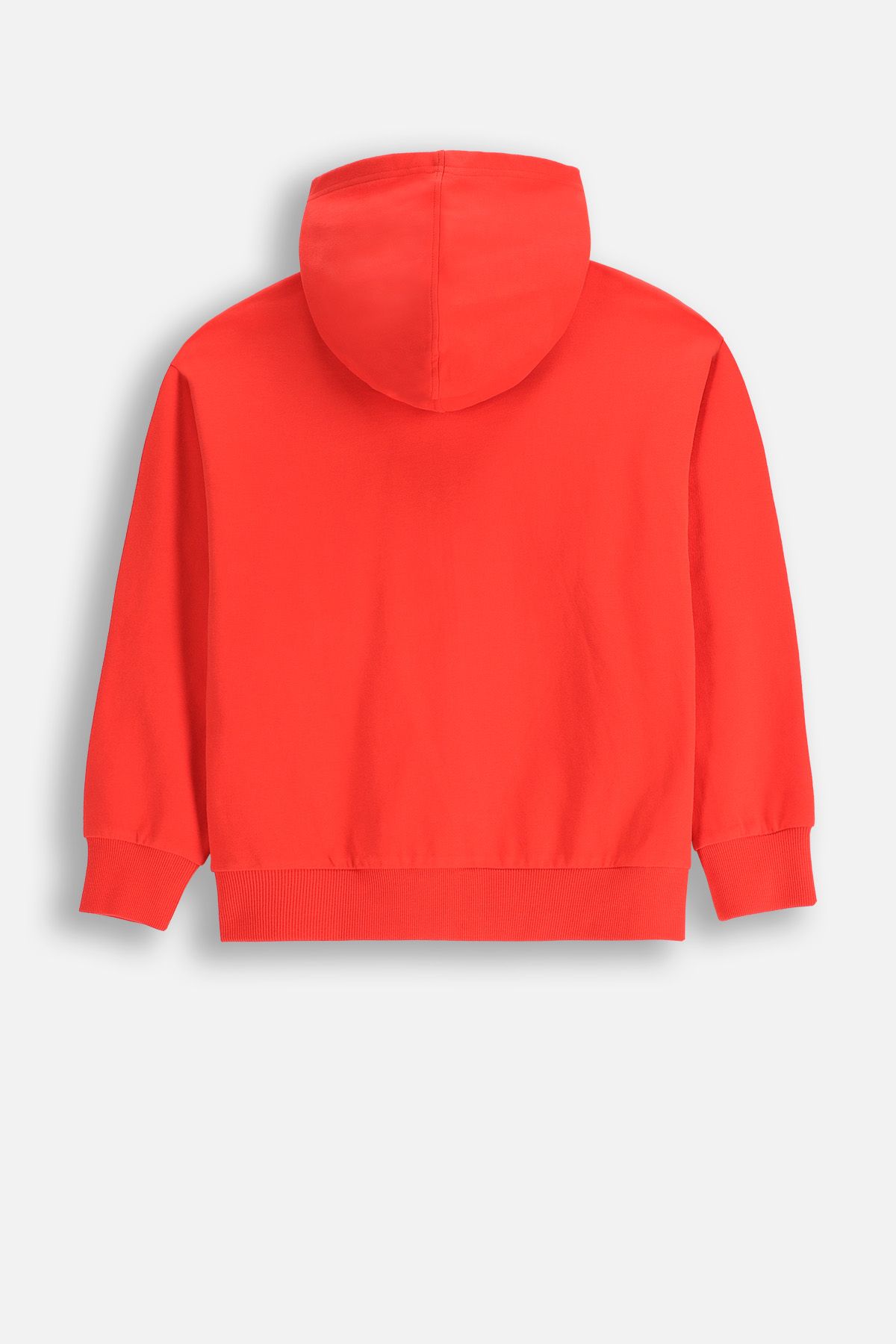 Zip-up hoodie Red with hood and pockets - Coccodrillo