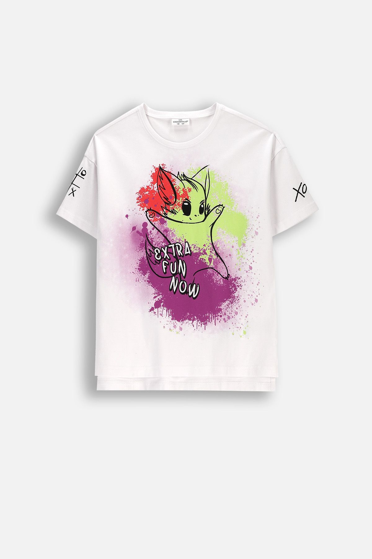 T-shirt z krótkim rękawem biały z nadrukiem licencja MICKEY