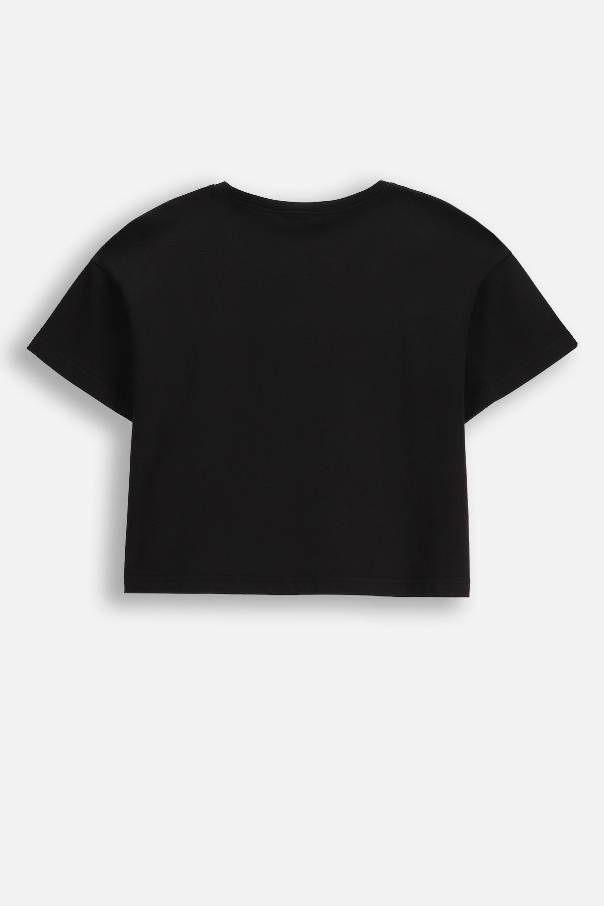 T-shirt with short sleeves Black with Front Print - Coccodrillo