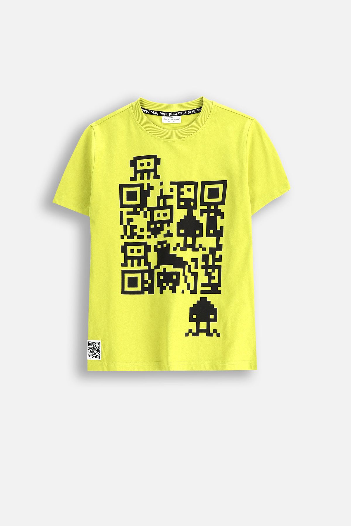 T-shirt z krótkim rękawem oliwkowy z nadrukiem z przodu i z