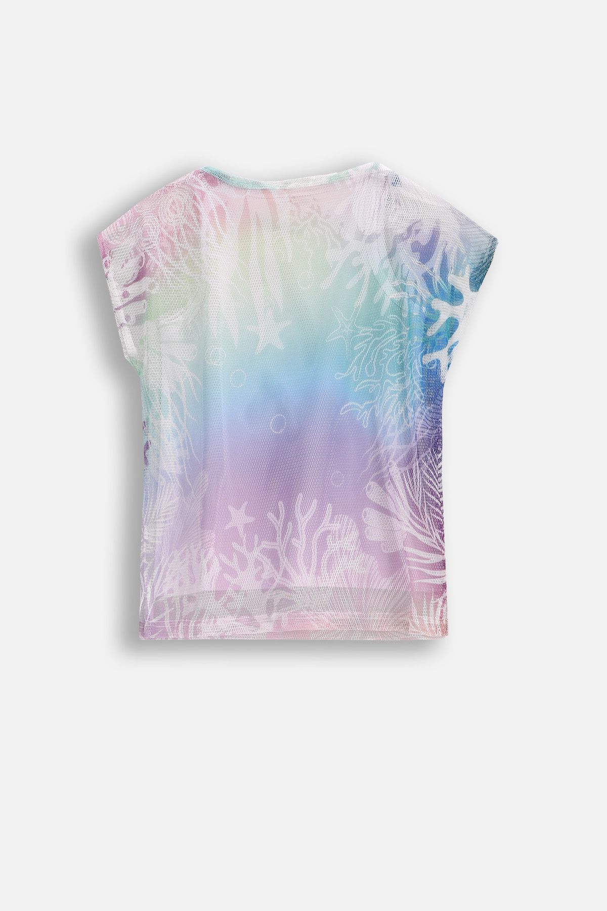 T-shirt z krótkim rękawem wielokolorowy 2 w 1 z tiulową