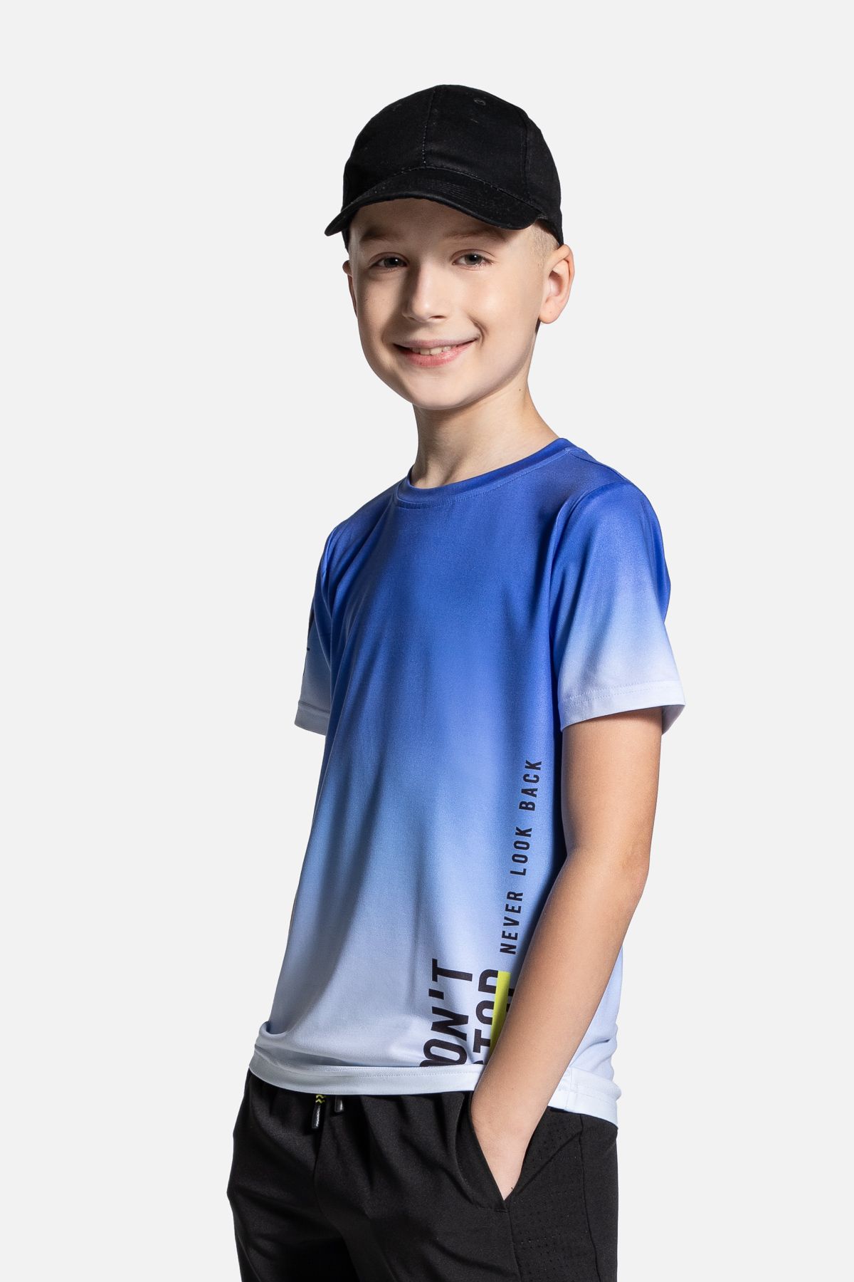 Koszulka sportowa kobaltowa z serii ACTIVE - Coccodrillo