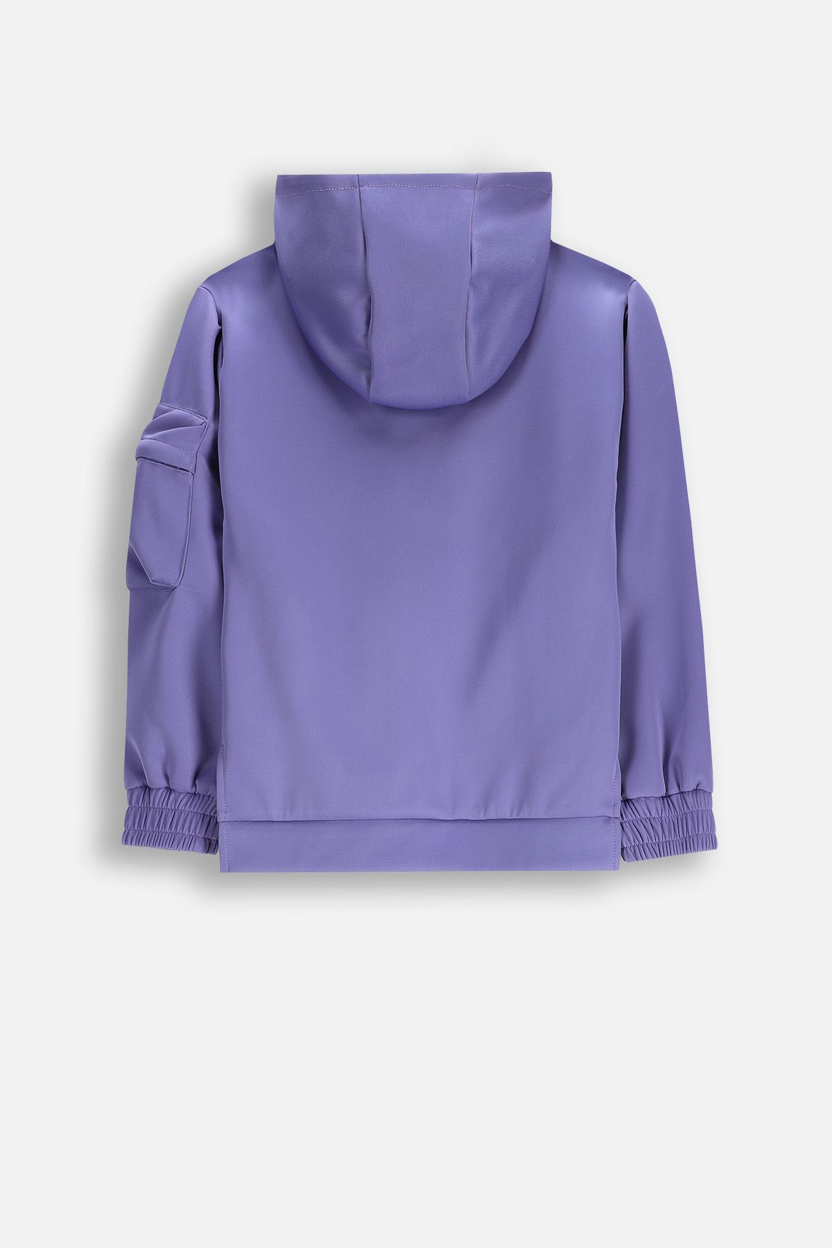 Bluza sportowa fioletowa rozpinana z kapturem, seria ACTIVE