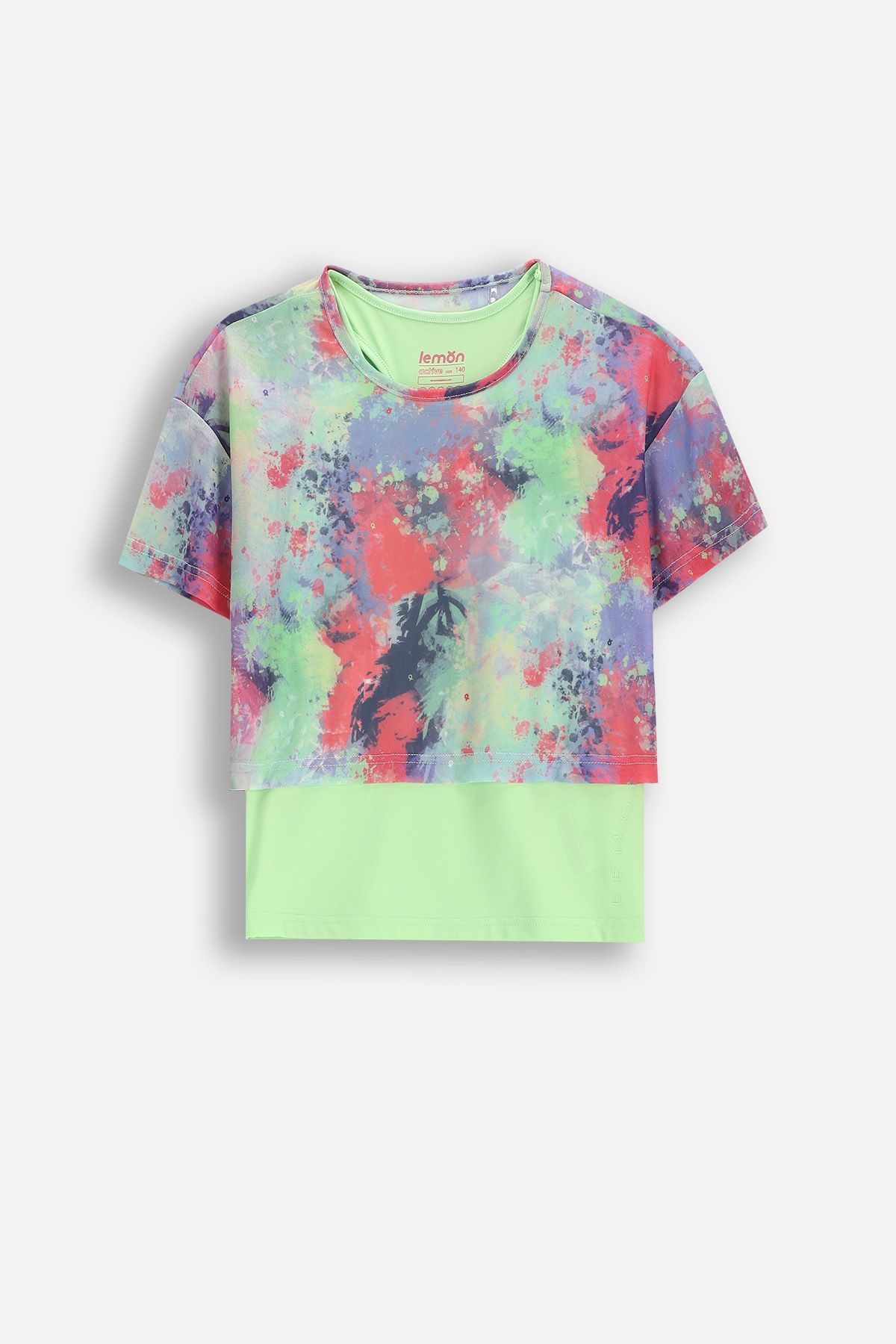 Koszulka sportowa wielokolorowa 2w1, seria ACTIVE - Coccodrillo