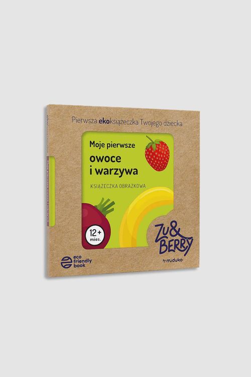 MUDUKO MUDUKO Pierwsza ekoksiążeczka Twojego dziecka. Moje pierwsze owoce i warzywa rozmiar ONE SIZE kolor wielokolorowy dla Dziecka