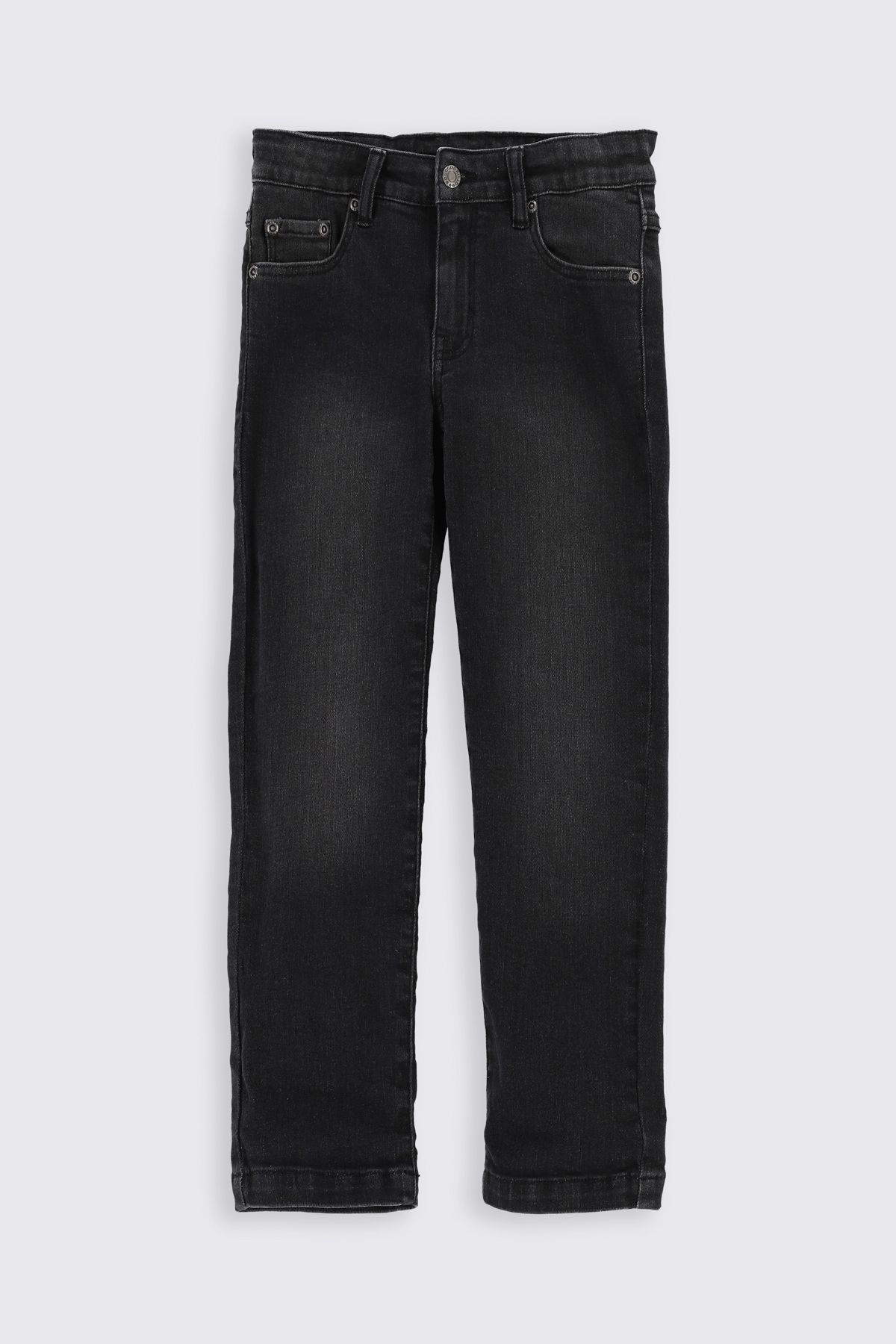 Spodnie jeansowe czarne z kieszeniami o fasonie REGULAR