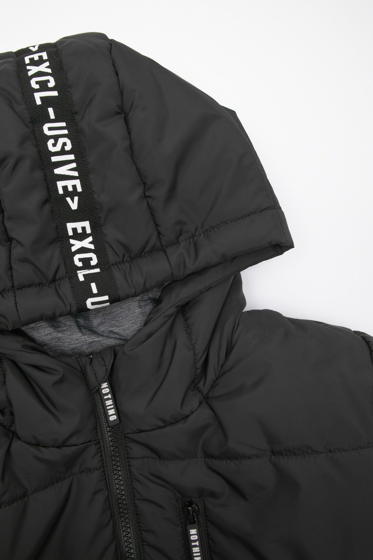 Winter coat black with a hood - Coccodrillo