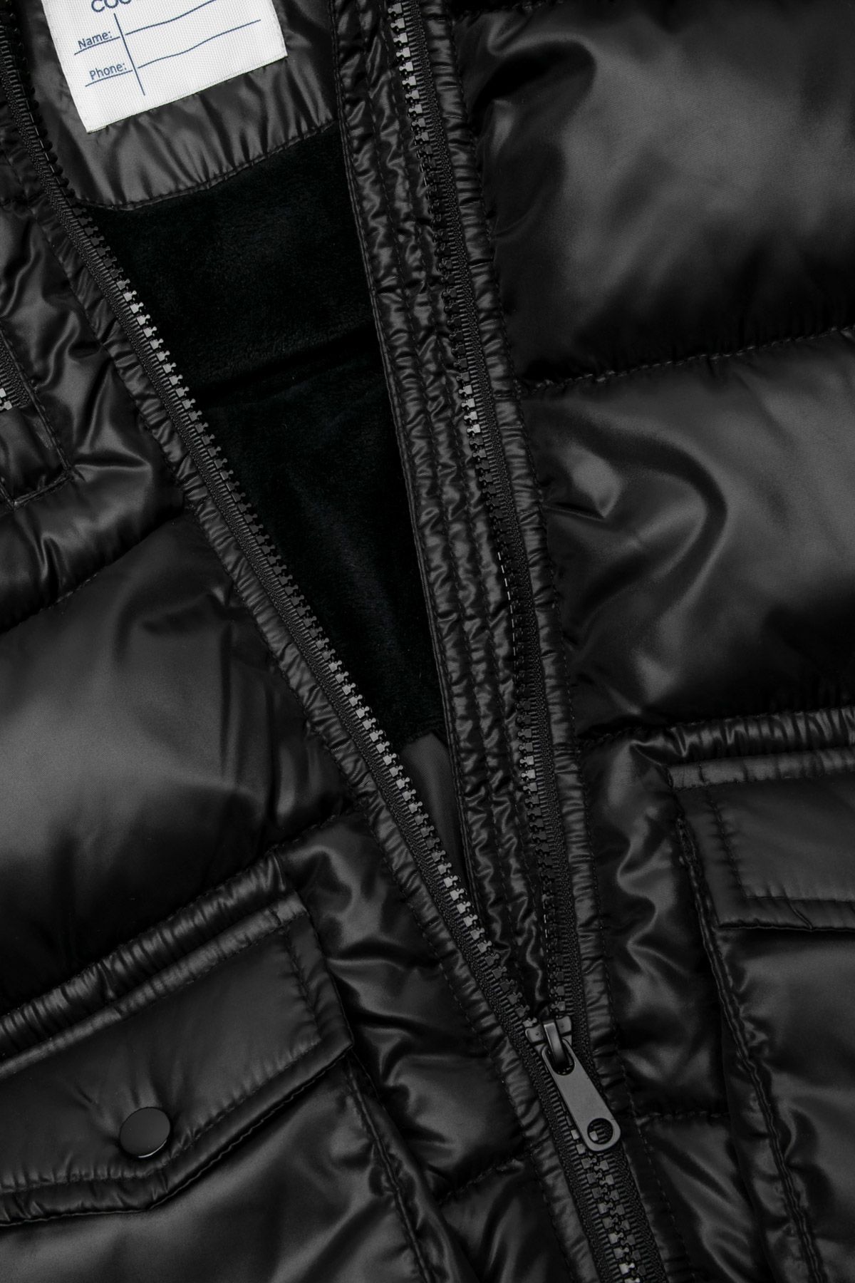 【レア物】CWU-５５/P（S）COLD WEATHER 黒 Płaszcz zimowy czarny pikowany z kapturem i kieszeniami