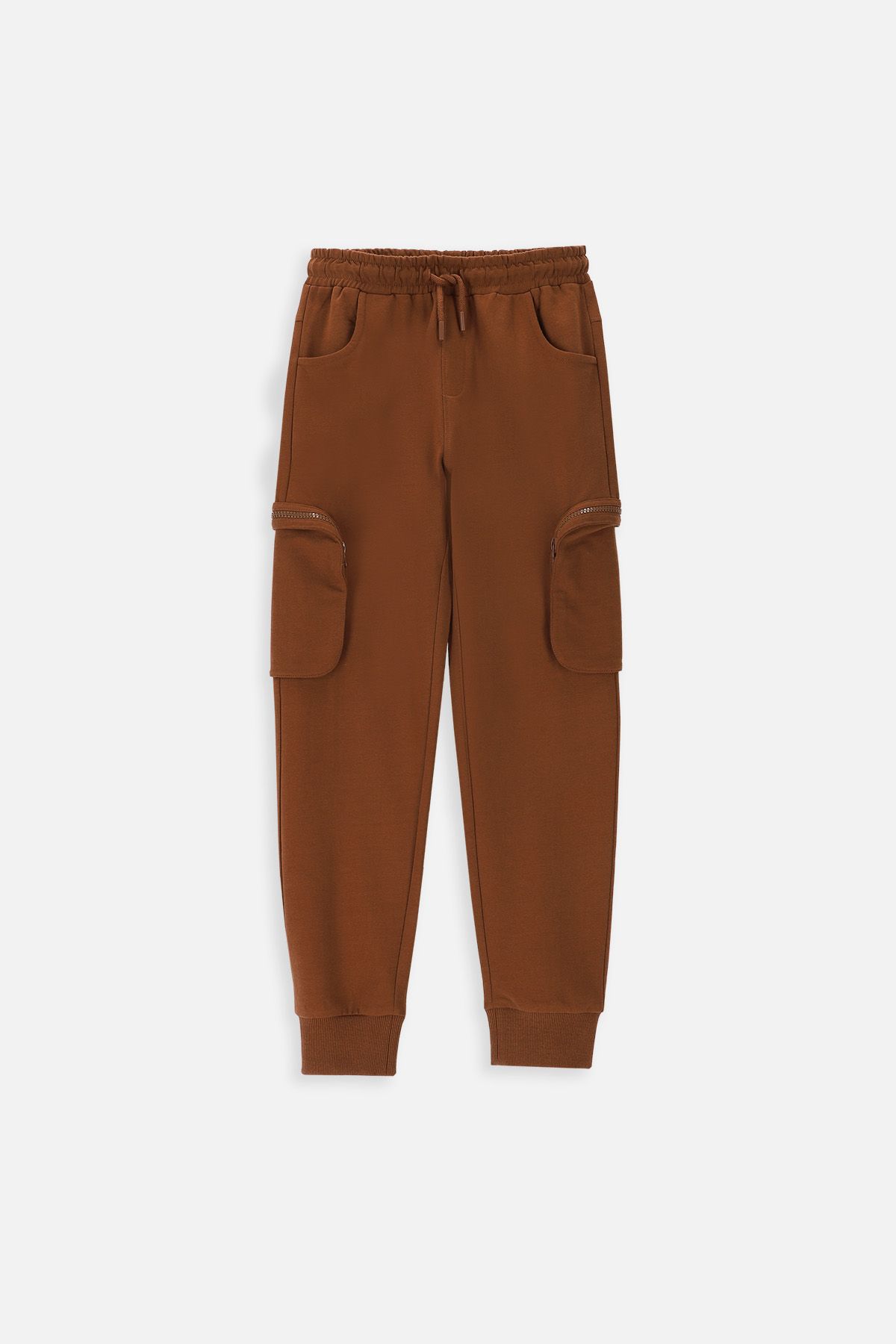 レッグウェア babaco RIBBED PANTS BROWN Rib Flow Pants - simulacra