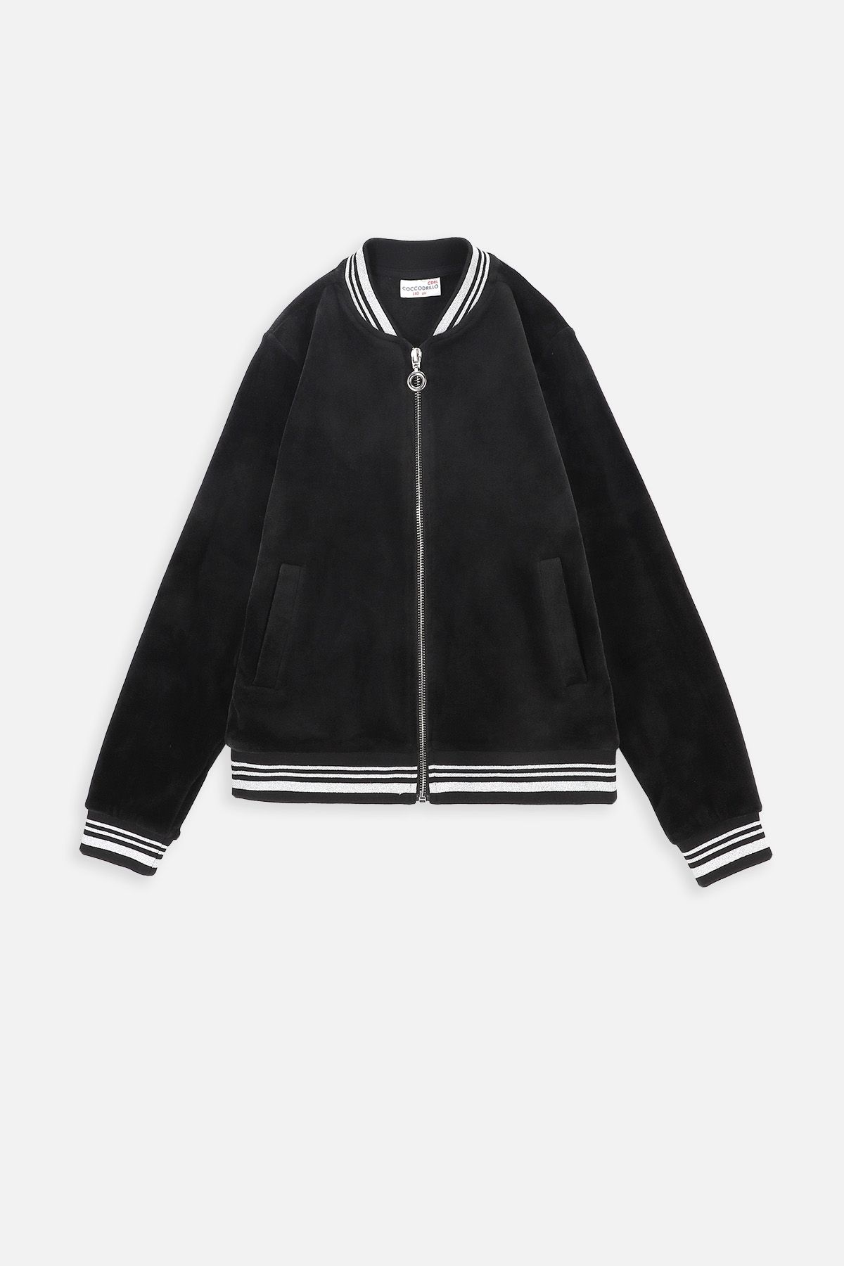 Bluza rozpinana fuksja ocieplana bez kaptura z kieszeniami