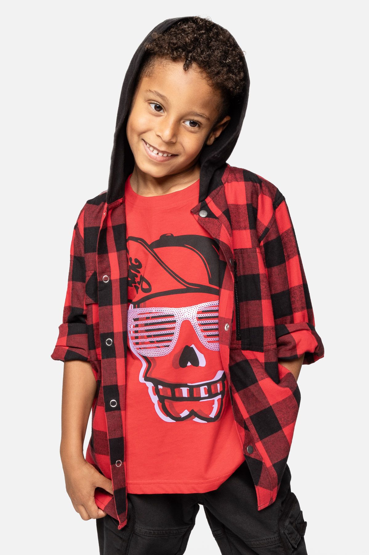 トップス ACLENT Check hood shirt check hood shirt – YZ