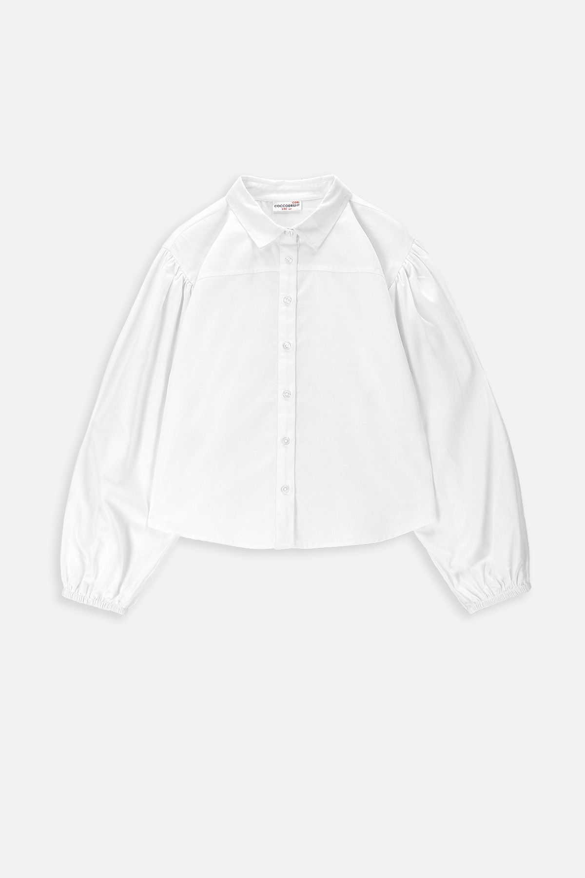 ★GLOWNY★AIR SQUARE LONG SLEEVE (WHITE)★正規品/直送料込 Shirt with long sleeves white smooth with classic collar