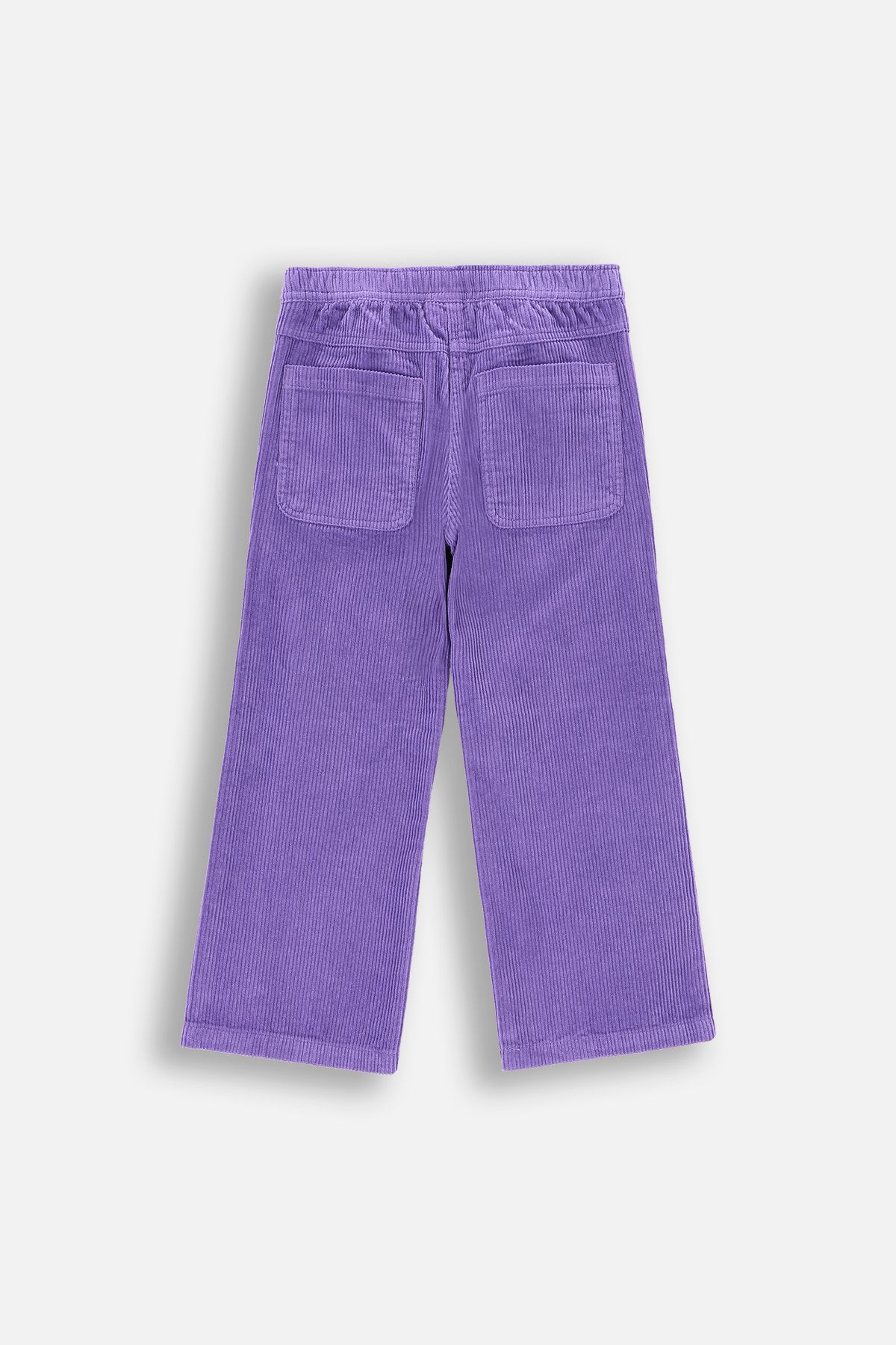 Corduroy trousers purple with flared leg in SLIM cut