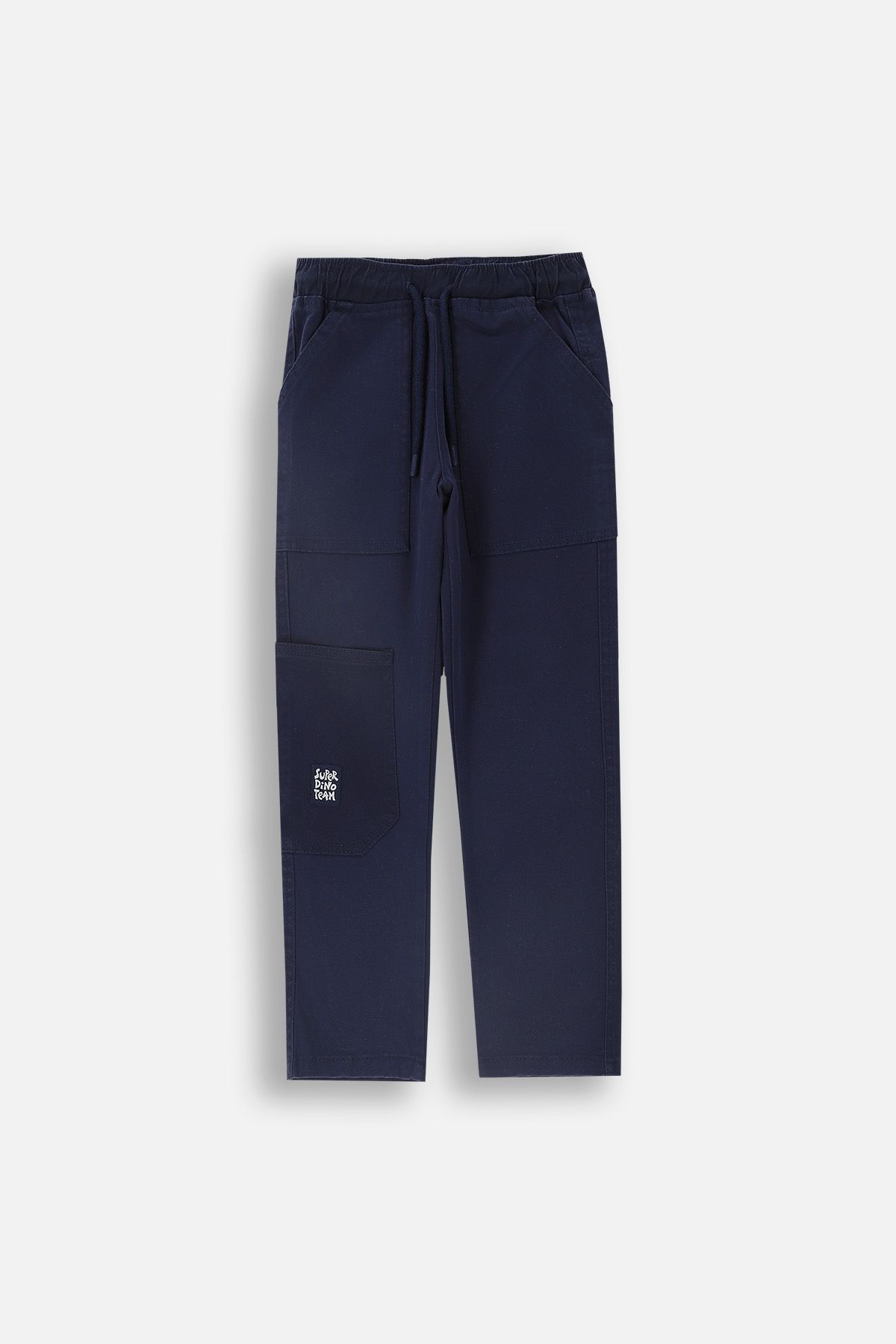 【NONCODE】Dian Stitch Training Pants Spodnie tkaninowe granatowe z kieszeniami o fasonie SLIM