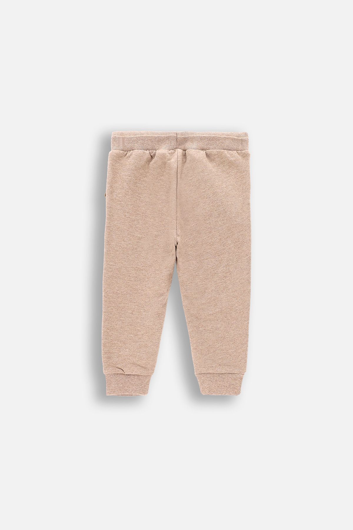 BERENページ Spodnie dresowe beżowe z wiązaniem w pasie - Coccodrillo