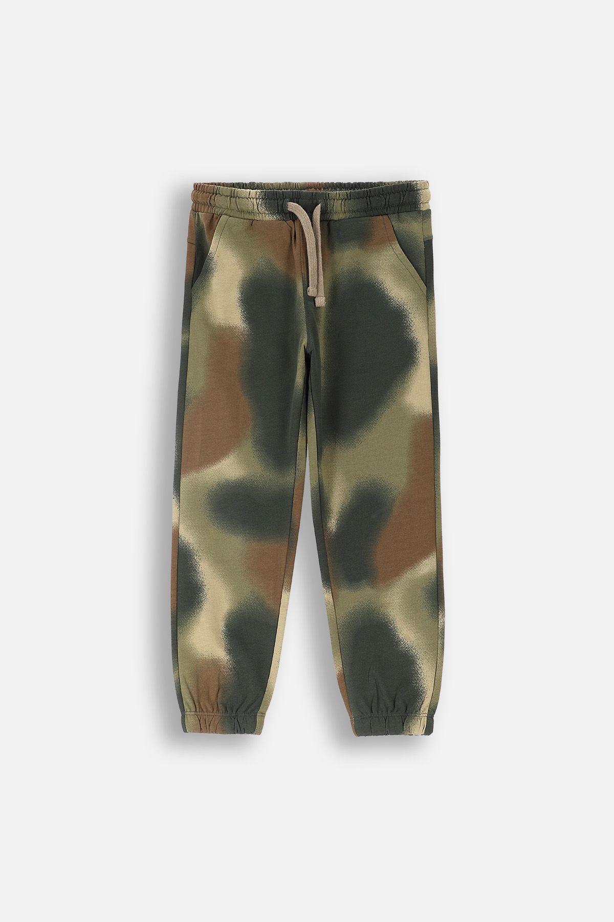 Spodnie dresowe wielo0kolorowe z nadrukiem na całości i