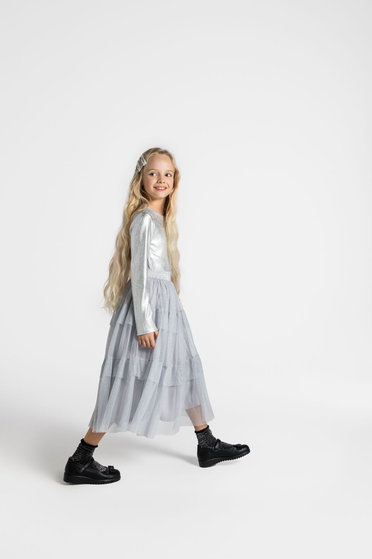 Treat Ürself tulle frill jersey(gray) Treat Ürself Treat Girl's tulle frill jersey