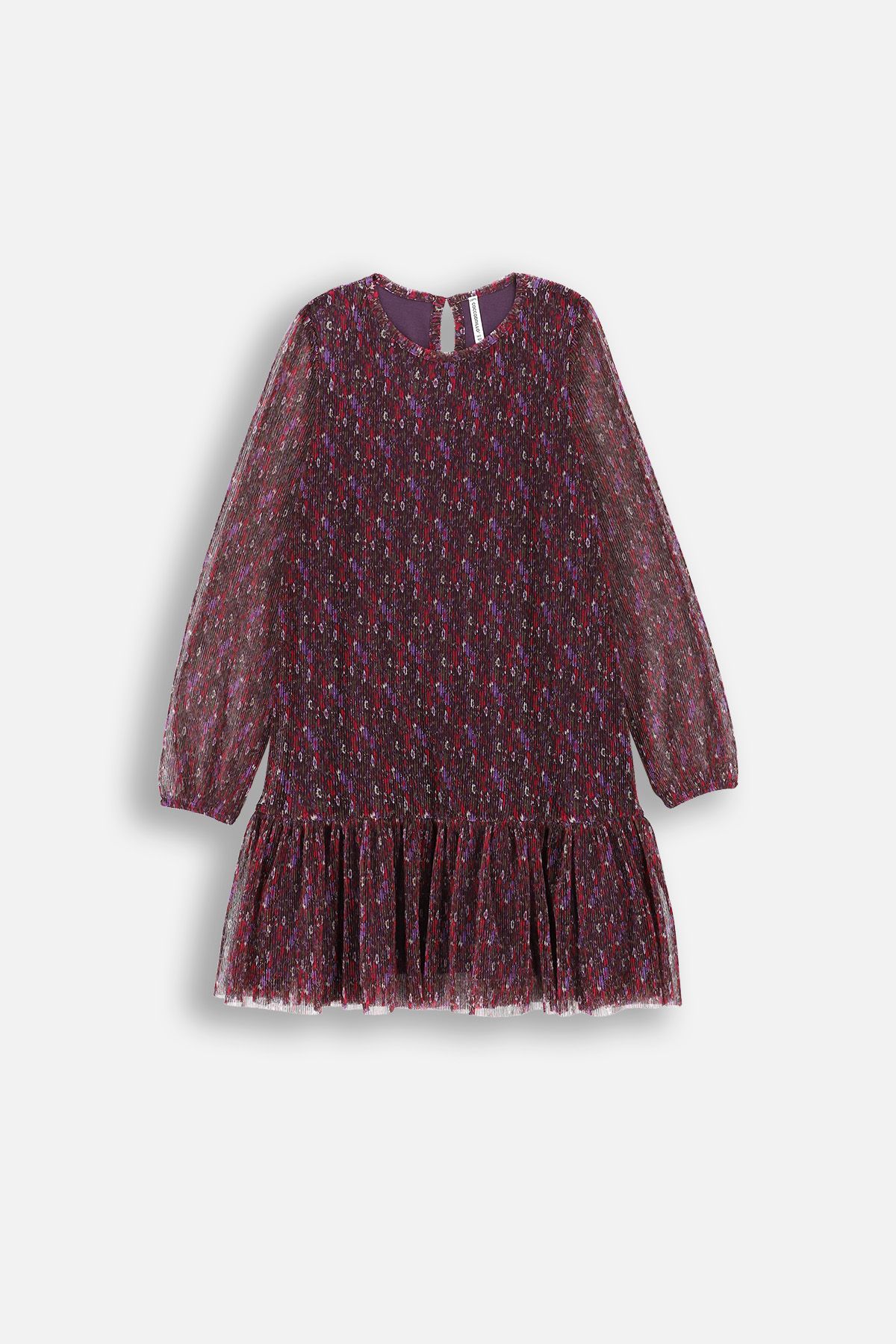 Sukienka tiulowa wielokolorowa w kwiaty - Coccodrillo