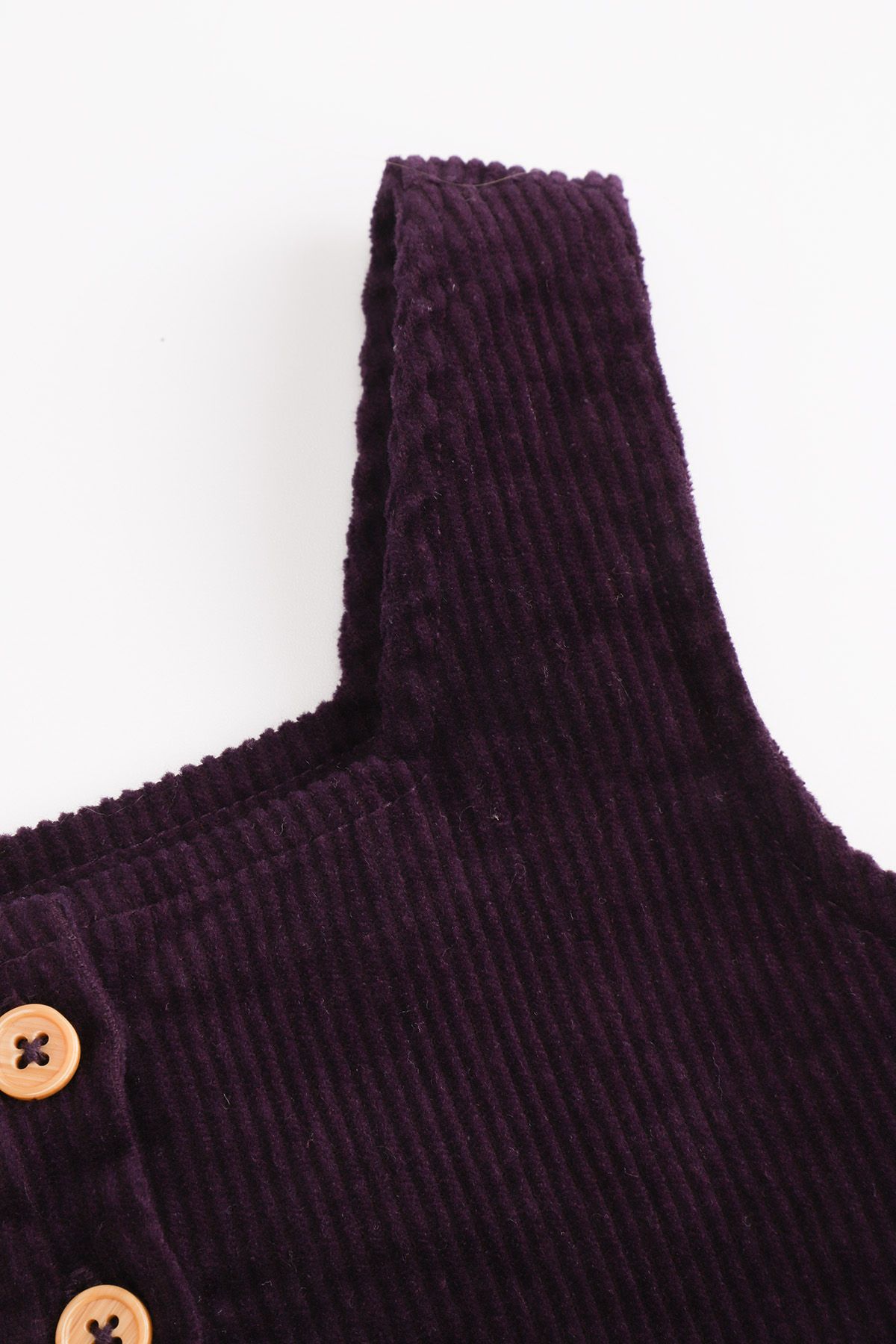 Sukienka sztruksowa fioletowa z guzikami - Coccodrillo