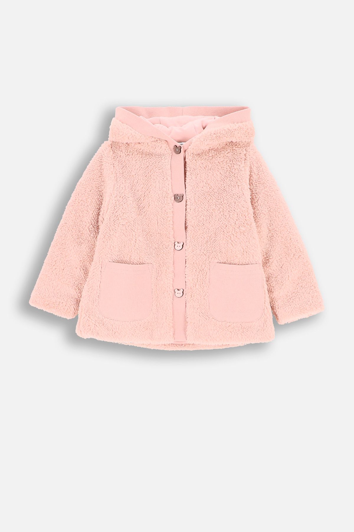 h♡ Bluza z kapturem zip stay here ciemny beż - Ceny i opinie