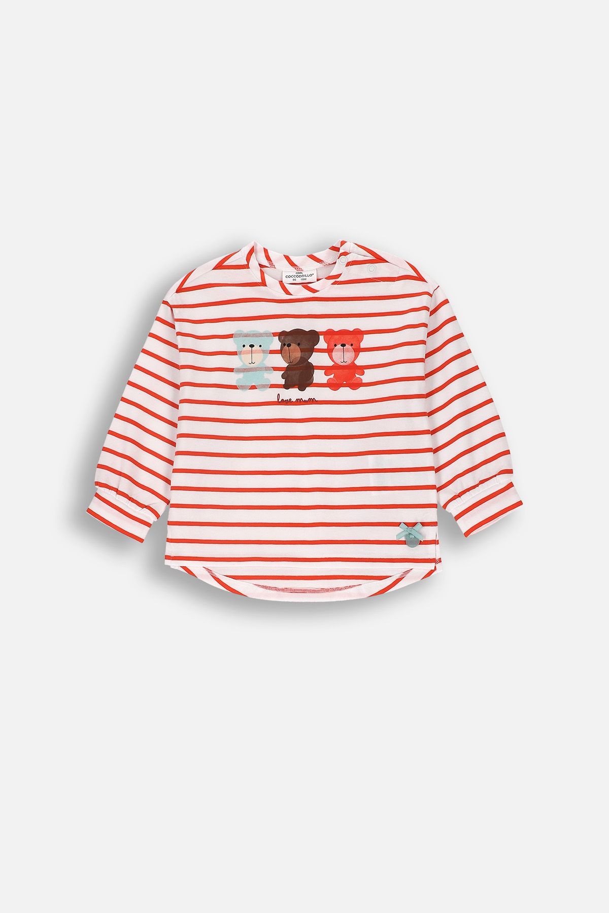 トップス terryiok T-shirt z długim rękawem wielokolorowa z siateczkową warstwą