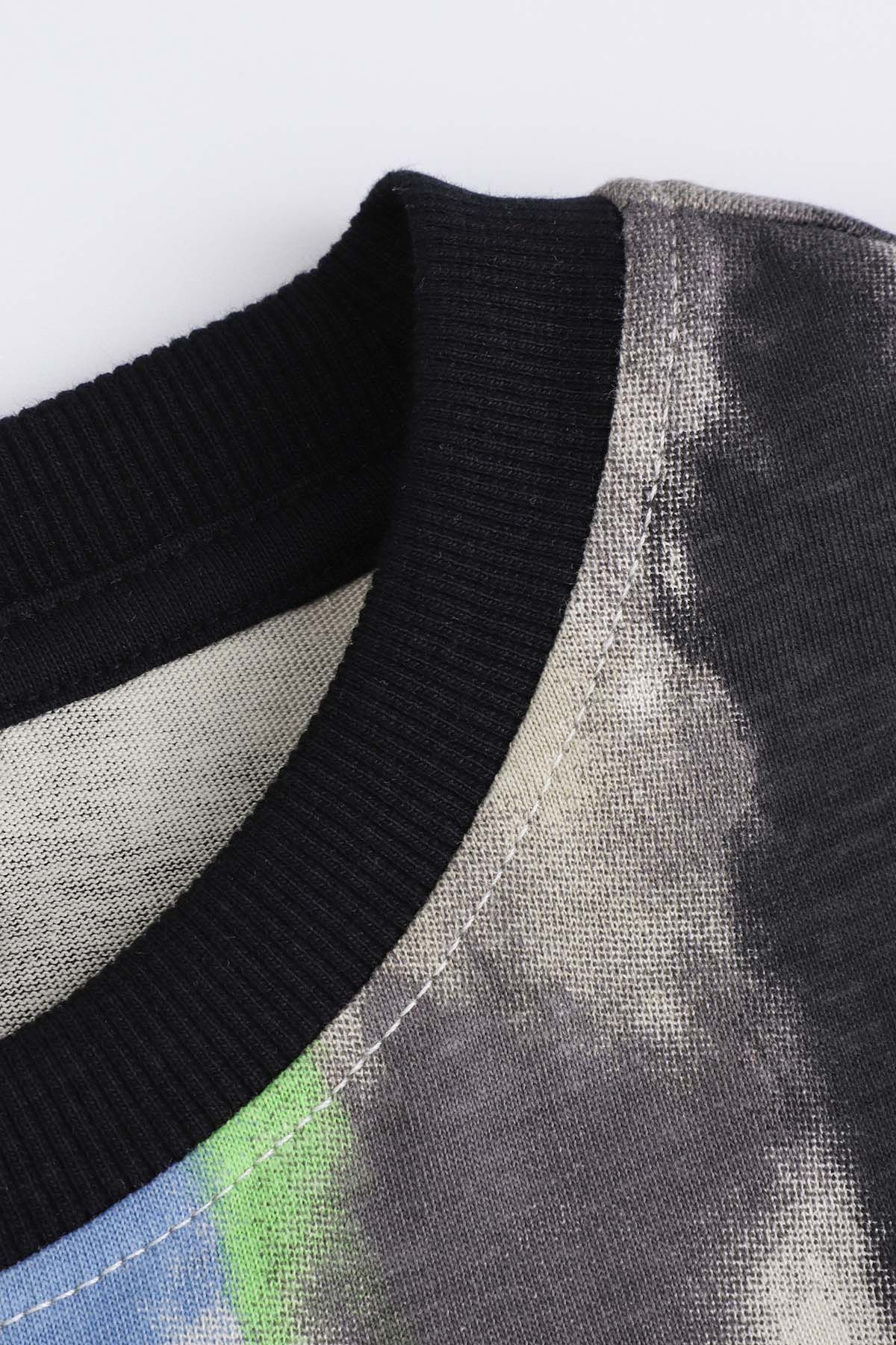 シャルボン PIGMENT DYE PRINT T-SHIRT L De'la Chill Tee - Acid Black | Koszulka damska | Surf Inc.