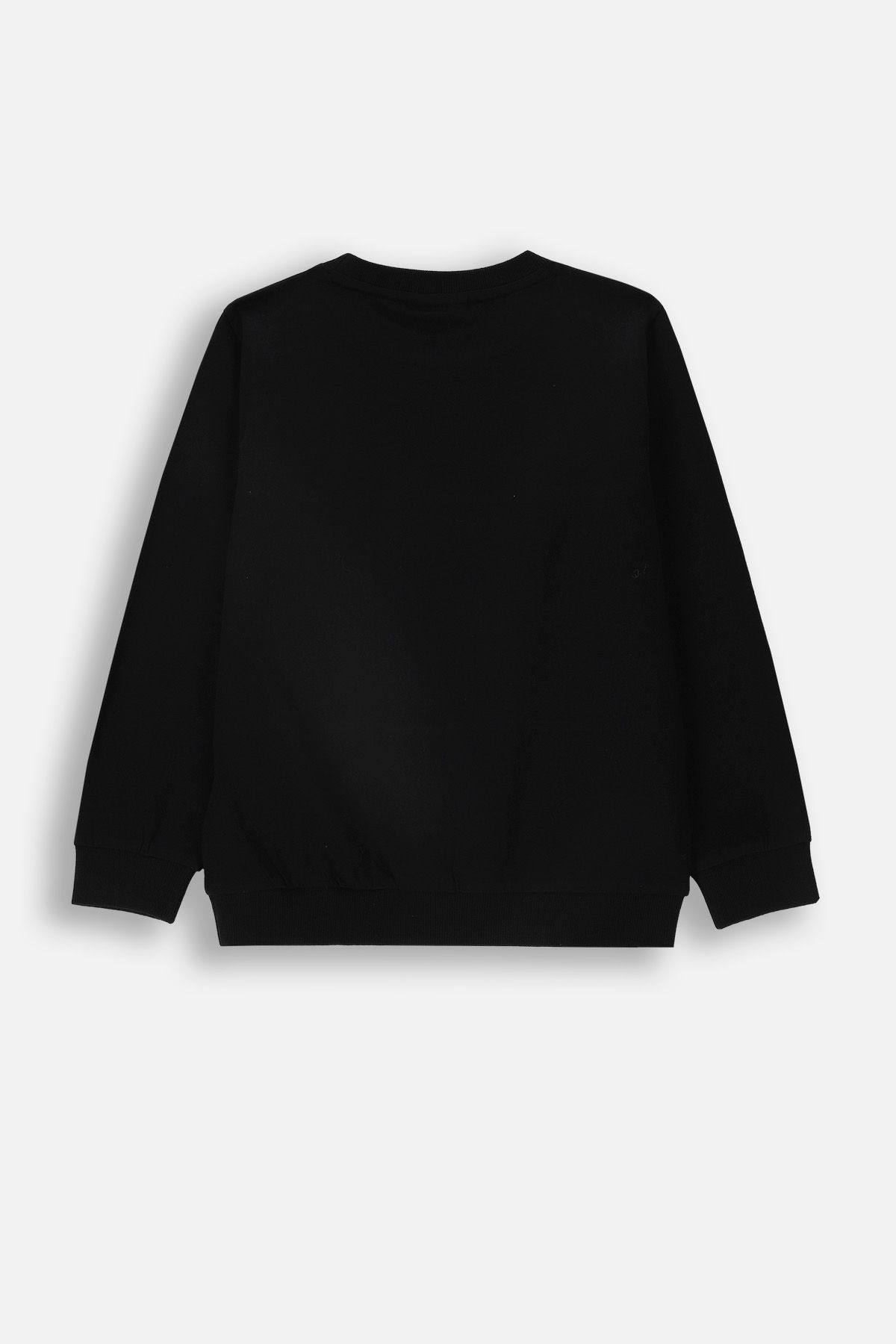 Long-sleeved T-shirt black with print on the front - Coccodrillo