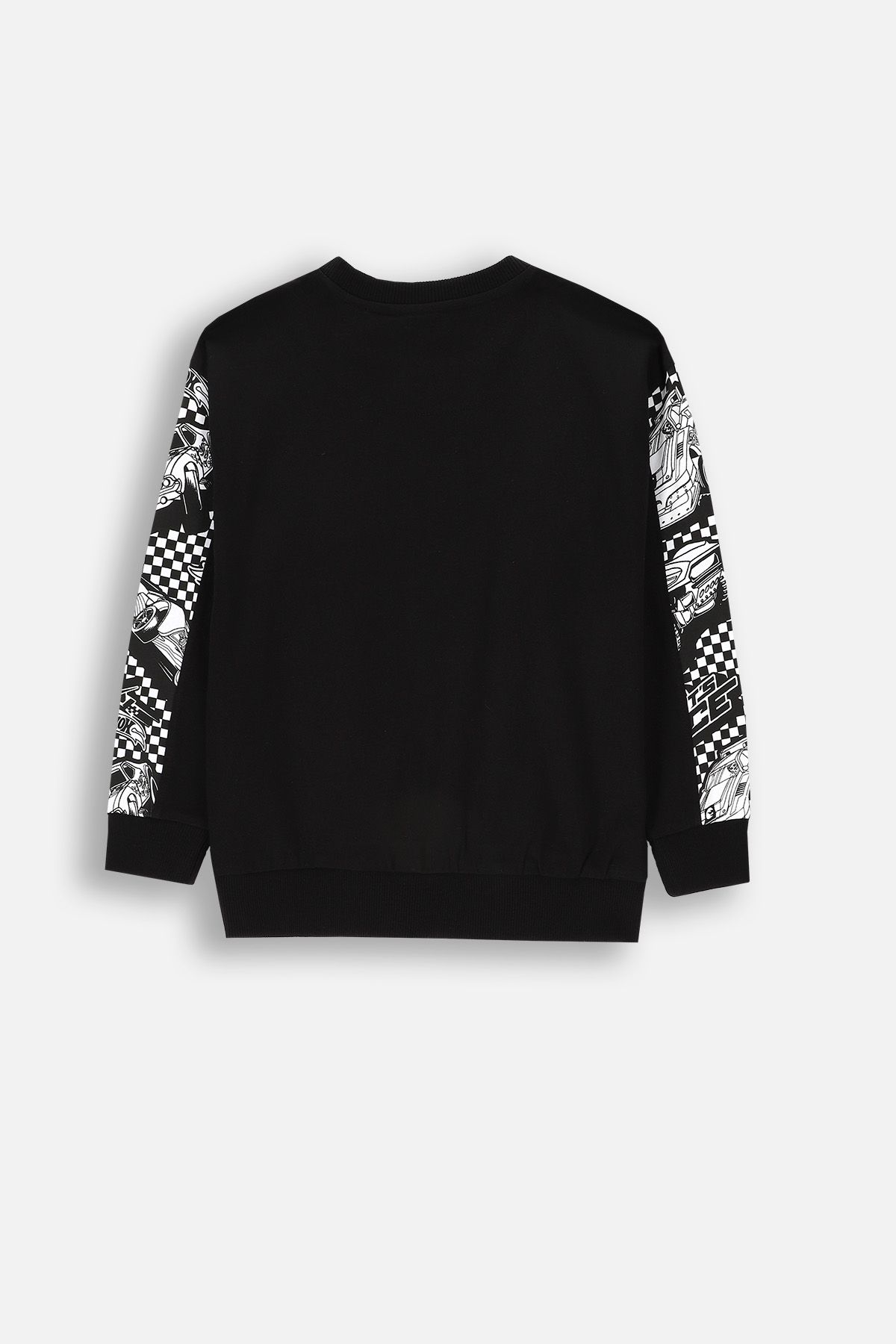 T-shirt z długim rękawem czarny z nadrukiem licencja HOT