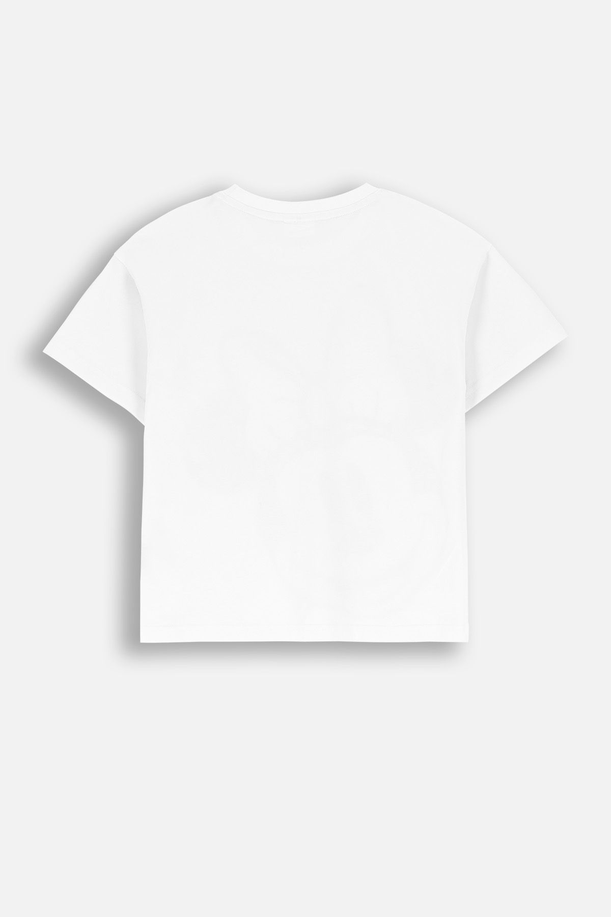 T-shirt z krótkim rękawem biały z nadrukiem licencja MICKEY
