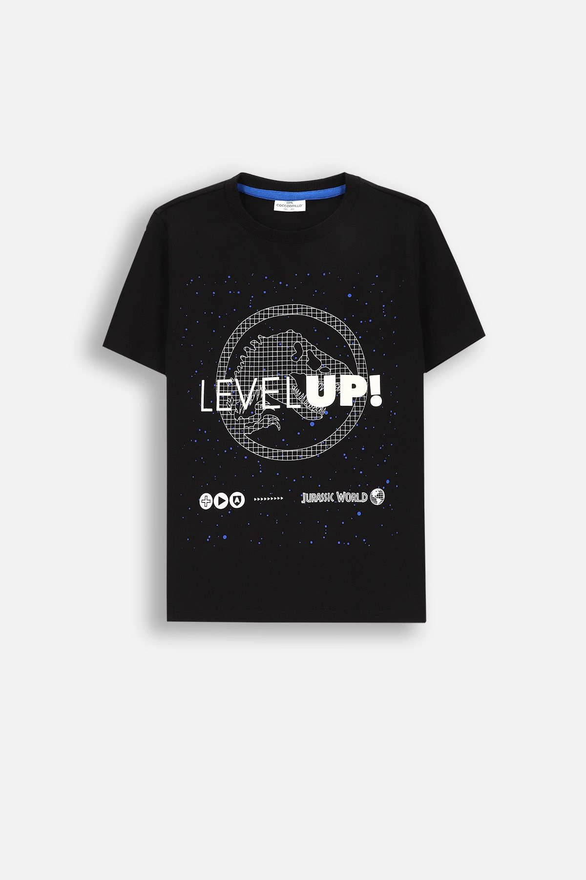 T-shirt z krótkim rękawem pomarańczowy z gamerskim nadrukiem