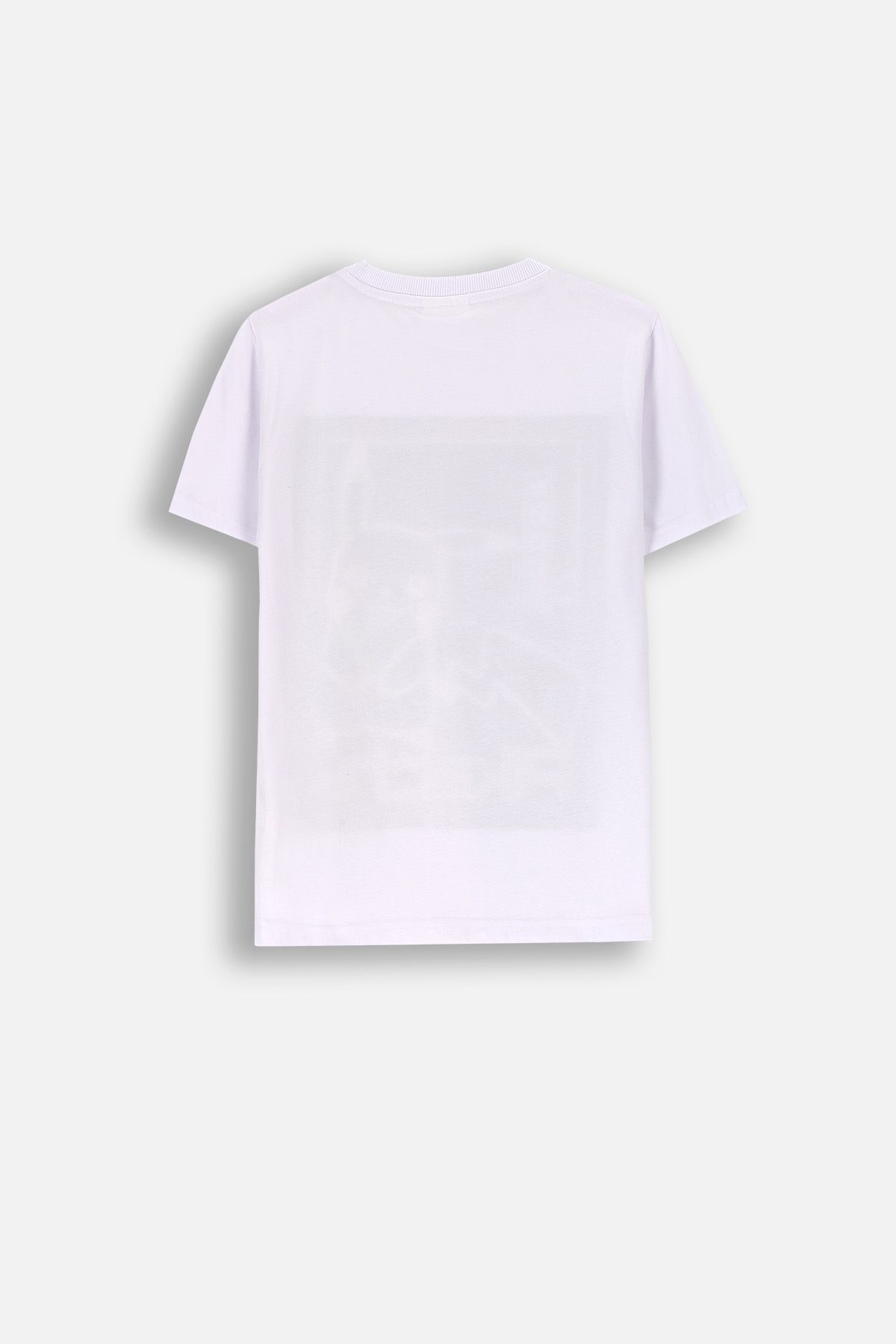 T-shirt z krótkim rękawem biały z nadrukiem świecącym w ciemności