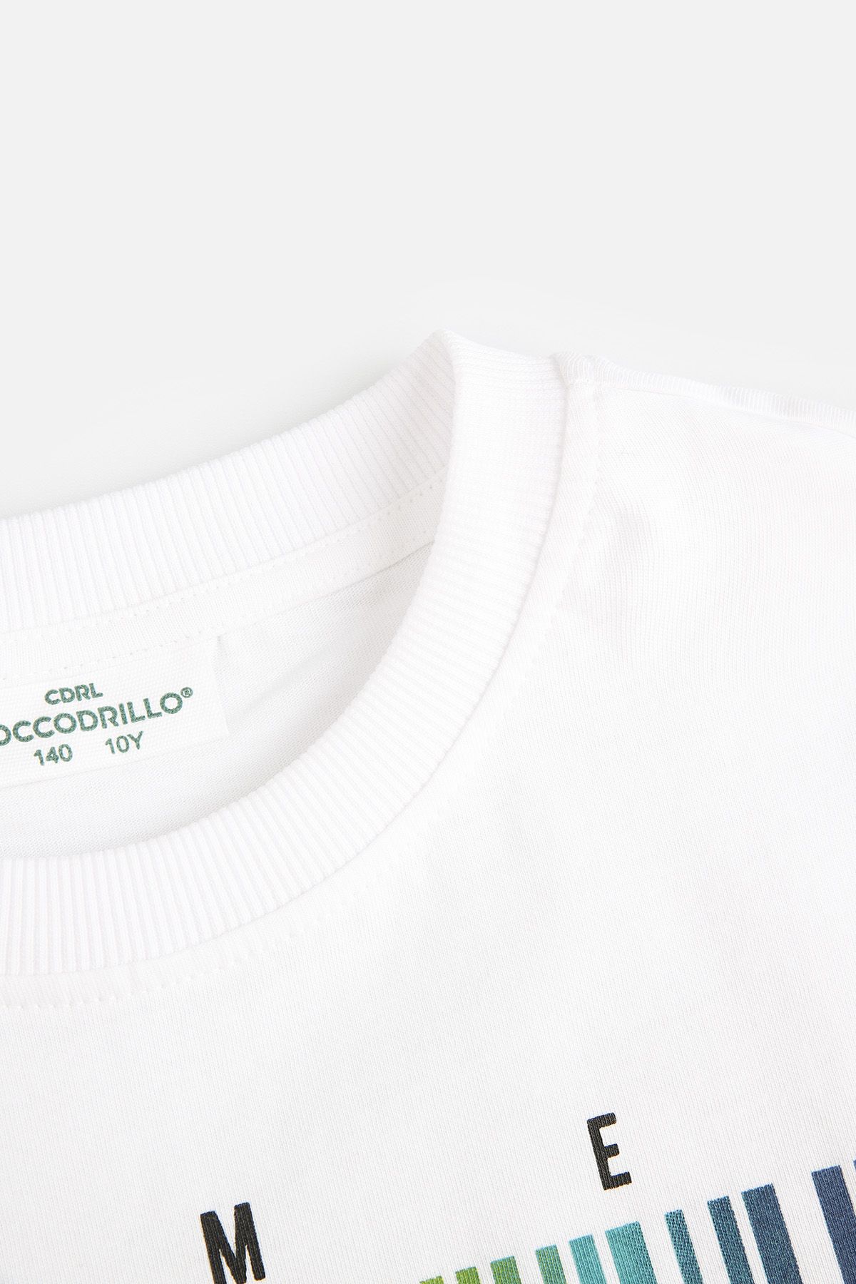 T-shirt z krótkim rękawem biały z gamingowym nadrukiem