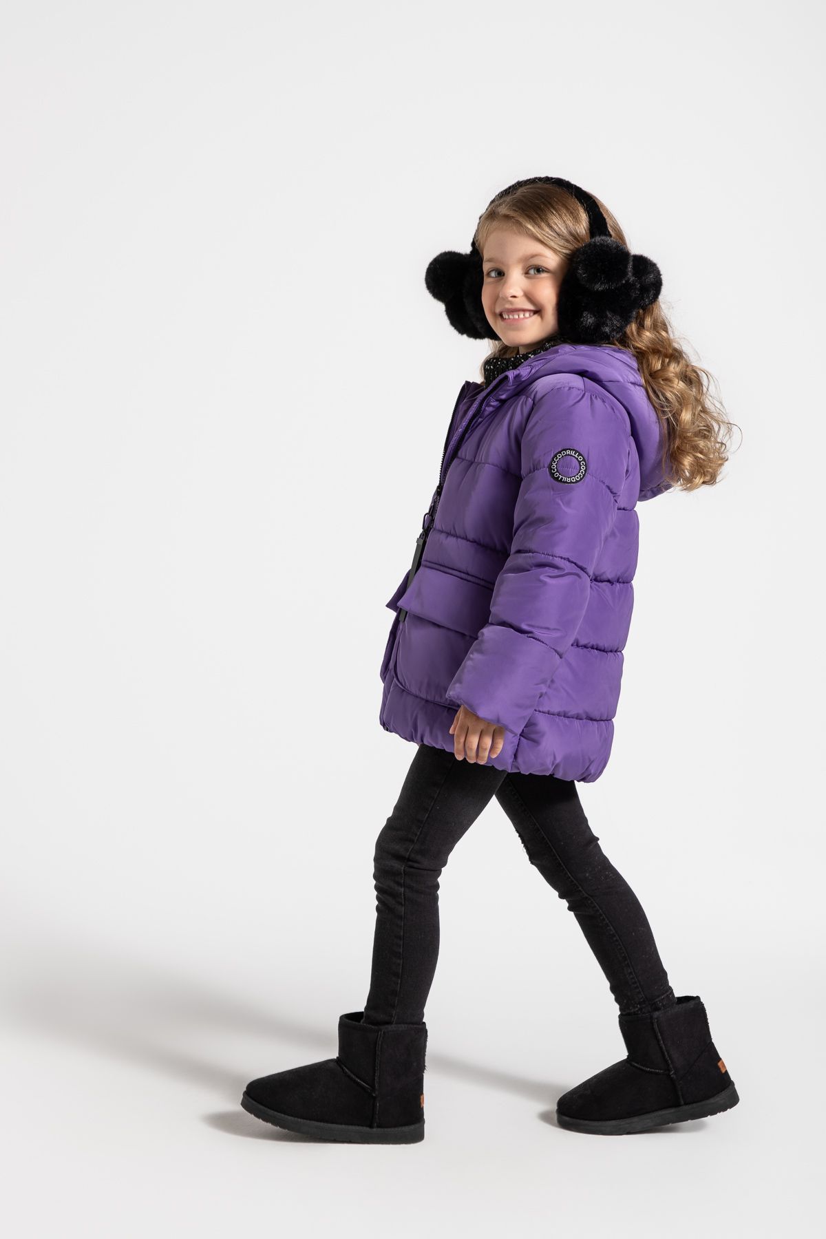 ジャケット・アウター TATRAS 2way puffer jacket purple Winter jacket purple with hood and pockets - Coccodrillo