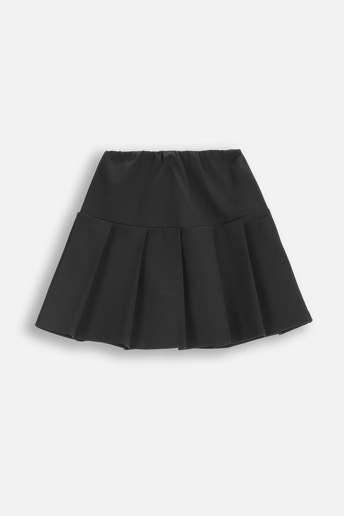 Knit skirt black pleated skirt with elastic waistband Coccodrillo