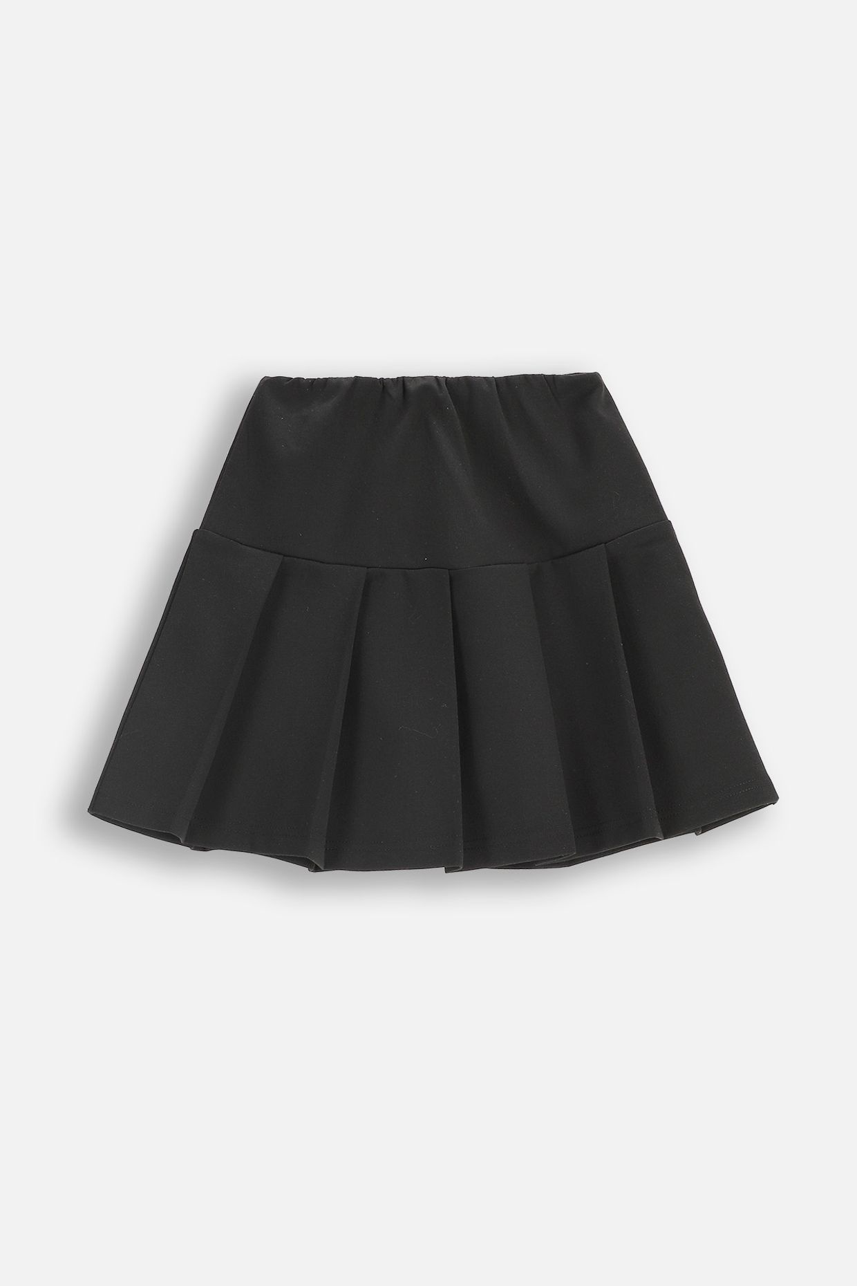 Knit skirt black pleated skirt with elastic waistband Coccodrillo